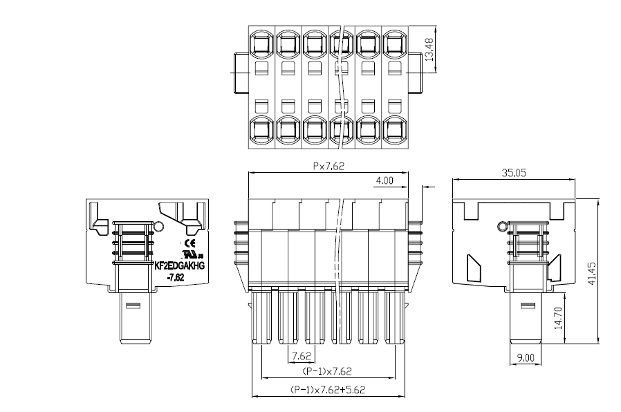 pcb terminal blocks plug in terminal block, pluggable type terminal block,