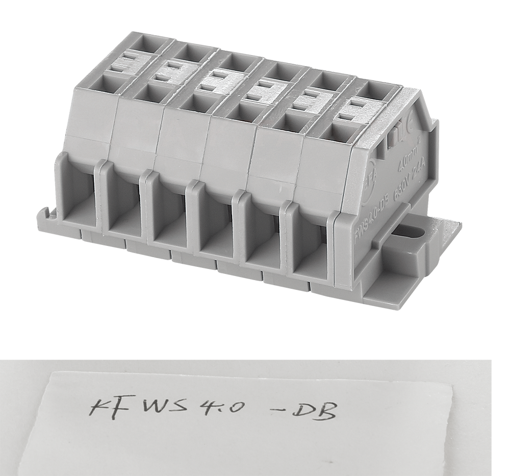 spring load terminal block KFWS4-DB morsettiera a molla KFWS4-DB