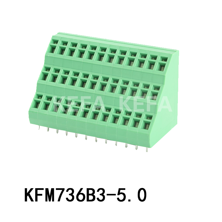 3-level pcb spring terminal block KFM736B3-5.0 5.08 3-level pcb spring terminal block KFM736B3-5.0 5.08