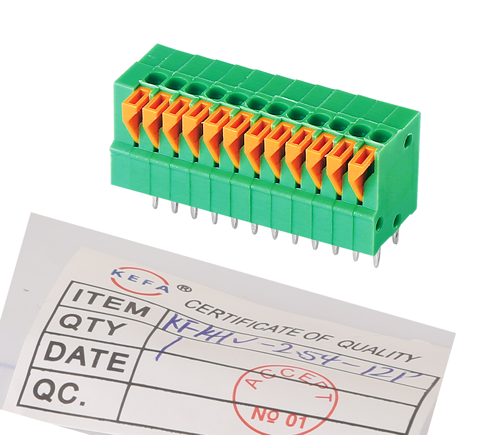 kf spring terminal block KF141V-2.54 bloque de terminales de resorte kf KF141V-2.54