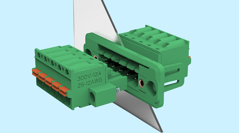 pluggable mount through wall terminal block pluggable mount through wall terminal block