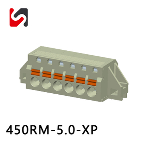 SHANYE BRAND SHSY450RM-5.0 5.0mm pitch phoenix spring lever connectors 3 terminal 24a hot sale