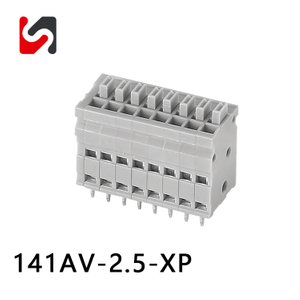 Shanye Brand 141AV-2.5 2.5 mm Bloque de la abrazadera de resorte Terminal Supplicador de venta en caliente