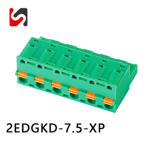 SHANYE BRAND 2EDGKD-7.5 300V 7.5mm pitch pcb type plug -in terminal block connector 