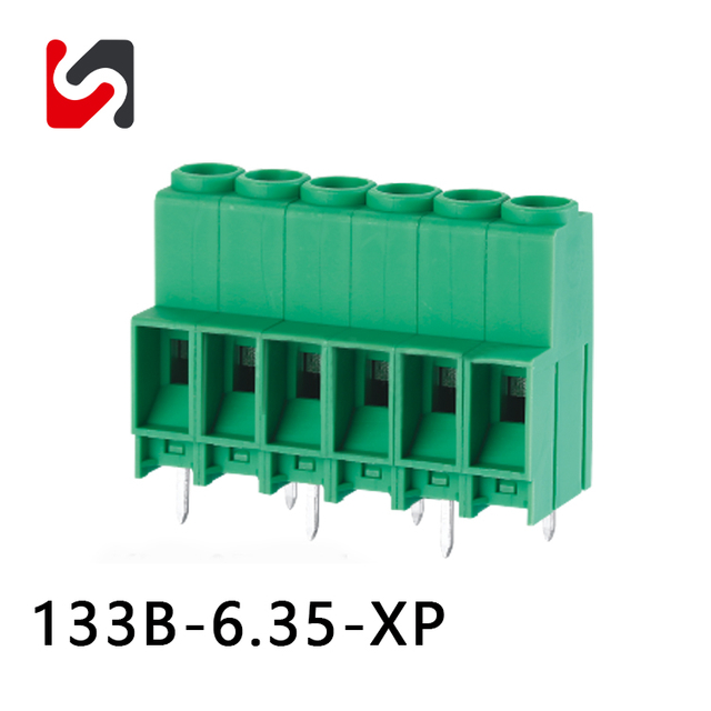 SHANYE BRAND SY133B-6.35 300V 30A hot sale pcb screw terminal block connector 3p 6.35 mm pitch wire connect 