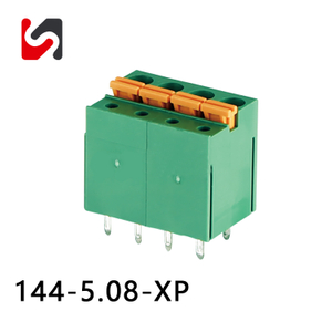 Shanye Brand 144-5.08 5.08 mm Pitch Spring Cage Terminal Bloque Supplicador