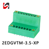 Blocos terminais plugáveis ​​de passo 2EDGVTM-3.5 300V 3,5MM com fabricante de flange 