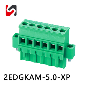 2EDGKAM-5.0 300 V 5.0 MM passo masculino feminino verde Pluggable Terminal Blocks venda quente 