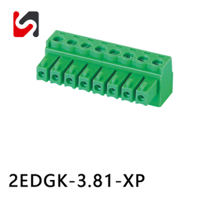 2EDGK-3.81 300V 8A plug no bloco de terminais de 3,81 mm