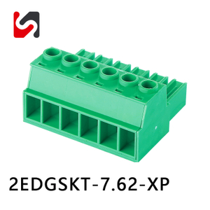 SHANYE BRAND 2EDGSKT-7.62 300V promotion newest model 7.62mm 2p-24p pluggable terminal block male female with ul 