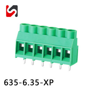 SHANYE BRAND SY635-6.35 300V 30A hot sale 6.35mm pitch screw terminal block connector with ul supplyer
