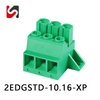 SHANYE BRAND 2EDGSTD-10.16 600V hot sale Din rail connector 10.16MM pitch phoenix type pluggable terminal block for wire connect