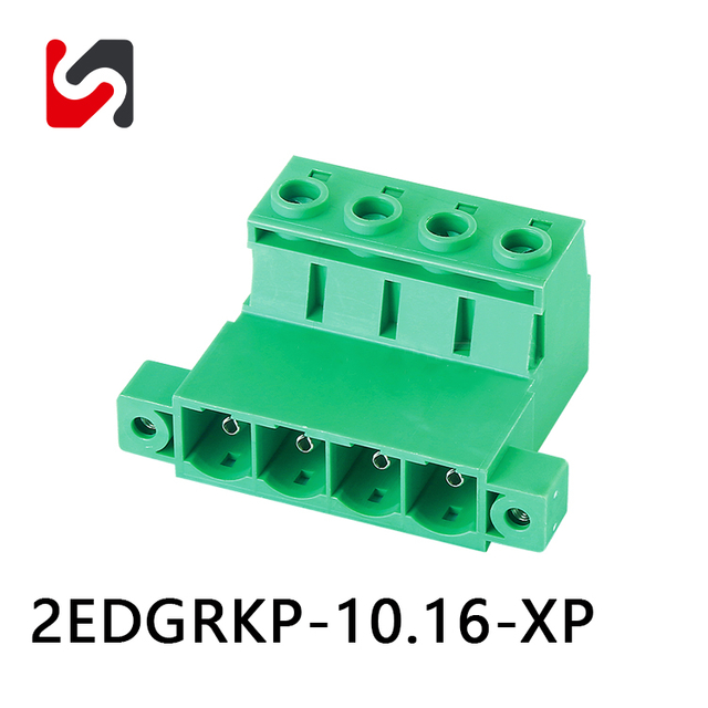 SHANYE BRAND 2EDGRKP-10.16 600V 10.16mm pitch pluggable terminal block male and female wire to wire manufacturer