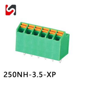 Shanye Brand 250NH-3.5 Bloque de terminal de palanca de resorte de tono de 3.5 mm para placa PCB