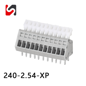 Mini Terminal Block Lieferant 240-2.54 2,54 mm Pitch Phoenix Terminal Strip Connector Terminal Block mit besserem Preis