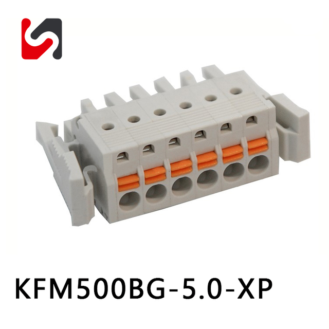 SHANYE BRAND KFM500BG-5.0 300V 8P pcb connector phoinex pluggable terminal blocks 5.0mm male supplyer