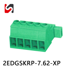 SHANYE BRAND 2EDGSKRP-7.62 300V promotion 7.62mm 2p-24p pluggable terminal block male female with ul 