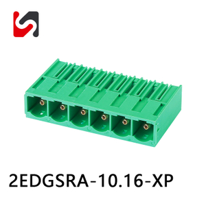 SHANYE BRAND 2EDGSRA-10.16 600V 65A 10.16mm 2P-24 phoenix pluggable terminal block male and female with ul