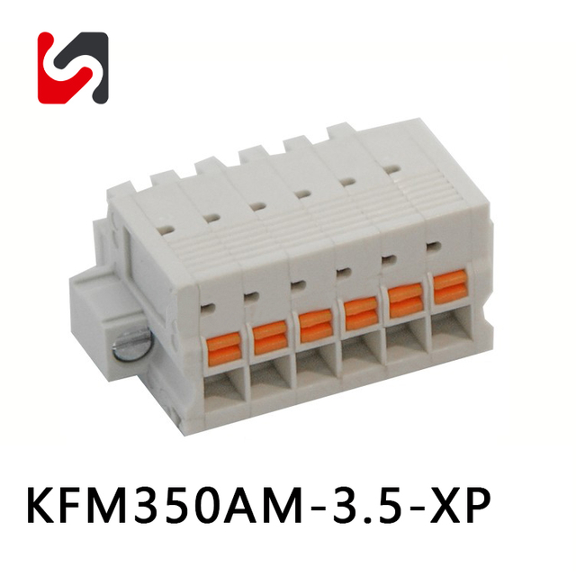 SHANYE BRAND KFM350AM-3.5 300V Newest 3.5mm phoenix pluggable terminal blocks male female hot sale