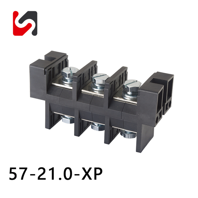 SHANYE BRAND 57-21.0 600V 115A 21.0mm pitch hot sale dual row terminal strip terminal block with high quality supplyer