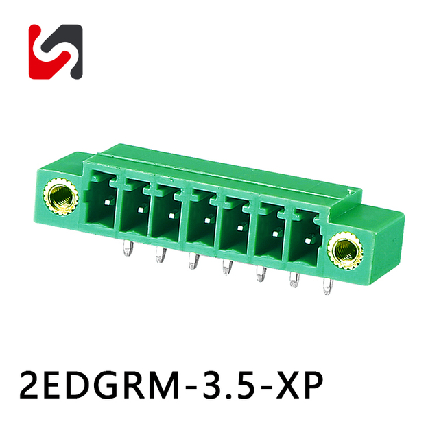 SHANYE BRAND 2EDGRM-3..5 3.5mm pitch pluggable terminal block male female with flang 