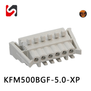 Shanye Marke KFM500BGF-5.0 300V 2P-24P PCB-Stecker Phoinex Steckbare Klemmenblöcke 5,0 mm männlicher Versorgung