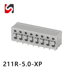 Shanye Brand 211R-5.0 300 V 5,0 mm Pitch Hot Sale Spring PCB Terminalblöcke Anschluss mit hoher Qualität 