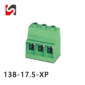 thermocouple terminal block bulk SY138-17.5 600V 160A hot sale high current pcb terminal block 17.5 mm pitch phoenix replace