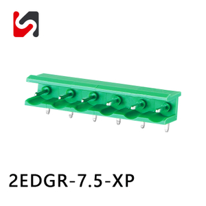 Tipos de blocos de terminais em promo&ccedil;&atilde;o 2EDGR-7.5 300V para PCB