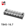 busbar terminal block supplier TB45-16.7 600V 45A 16.7mm pitch hot sale dual row terminal block supplyer