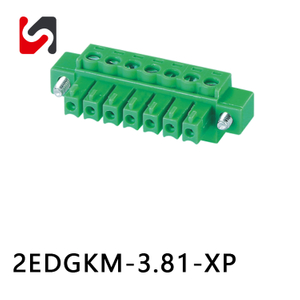 SHANYE BRAND 2EDGKM-3.81 Bloco terminal plug&aacute;vel 300V 3,81 mm