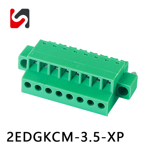 2EDGKCM-3.5 300V 8A 45 degree wire connect phoenix terminal block