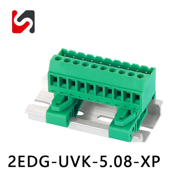 SHANYE BRAND 2EDG-UVK-5.08 300V recomend Din rail 5.08MM phoenix pluggable terminal blocks with ul