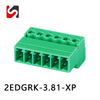 pluggable terminal block 3.81 mm 2EDGRK-3.81 3.81mm pitch pluggable pcb board connectors male female 2p-24p