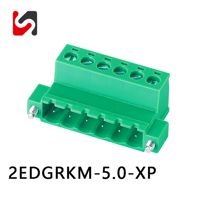 SHANYE BRAND 2EDGRKM-5.0 5.0mm pitch pcb connector plug in terminal blocks male female hot sale 