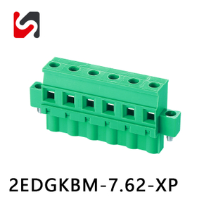 2EDGKBM-7.62 300 V 7,62 mm Rasterma&szlig;, hohe Qualit&auml;t, wettbewerbsf&auml;higer Preis, Steckklemmenbl&ouml;cke mit Flansch