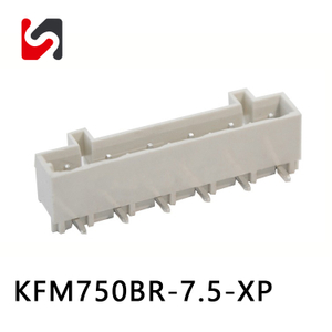 SHANYE BRAND KFM750BR-7.5 300V 10A Phoinex Terminal Block Terminal Male e Feminino Fornecedor 