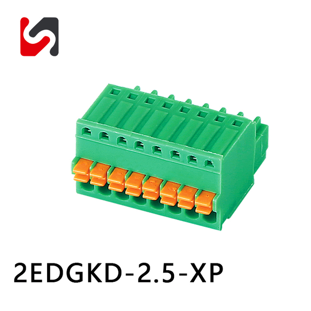 SHANYE BRAND 2EDGKD-2.5 300V 2.5mm pitch 4p plug in terminal block for pcb 