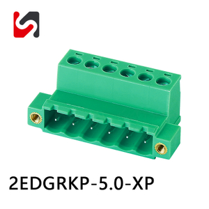 Shanye Brand 2EDGRKP-5.0 5.0 mm Pitch Terminal Bloque Terminal Bloque de alambre de alambre 