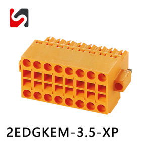 bloco de terminais de aterramento de gaiola pring 2EDGKEM-3.5 pino do bloco de terminais plug&aacute;vel de 300V 