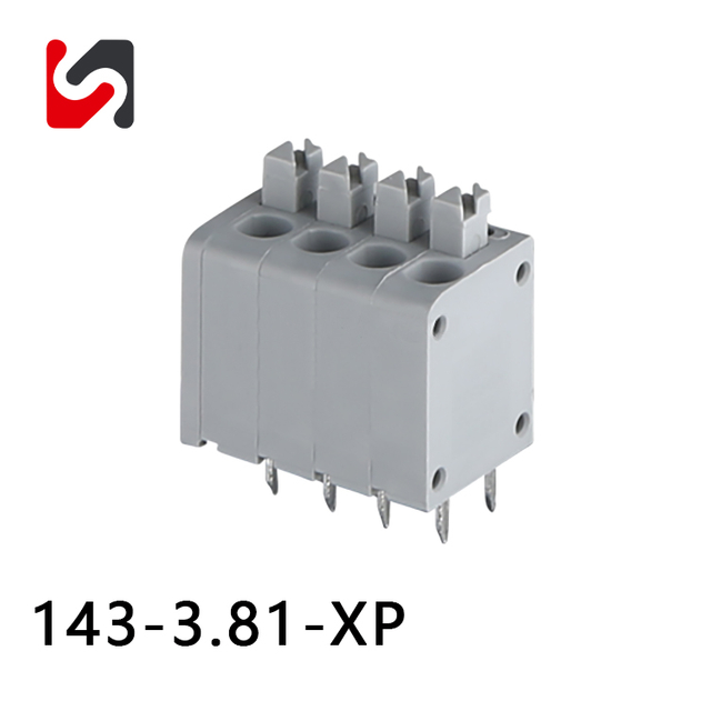 SHANYE BRAND 143-3.81 3.81mm spring loaded terminal blocks supplyer