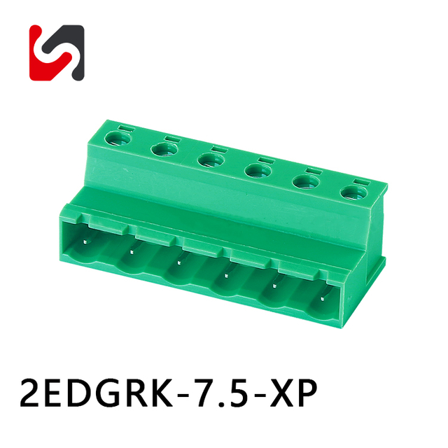 SHANYE BRAND 2EDGRK-7.5 7.5mm 2p-24p pitch pluggable pcb board connectors male female wire to wire 