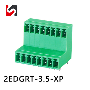 Shanye Brand 2EDGRT-3.5 3.5 mm Venta caliente Bloques de terminal enchufables Bloques Masculino FPR PCB 2P-24P