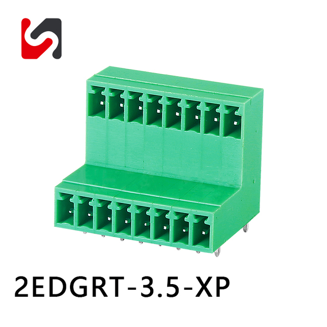 SHANYE MARCA 2EDGRT-3.5 3.5mm pitch venda quente blocos de terminais plugáveis ​​masculino feminino fpr pcb 2P-24P