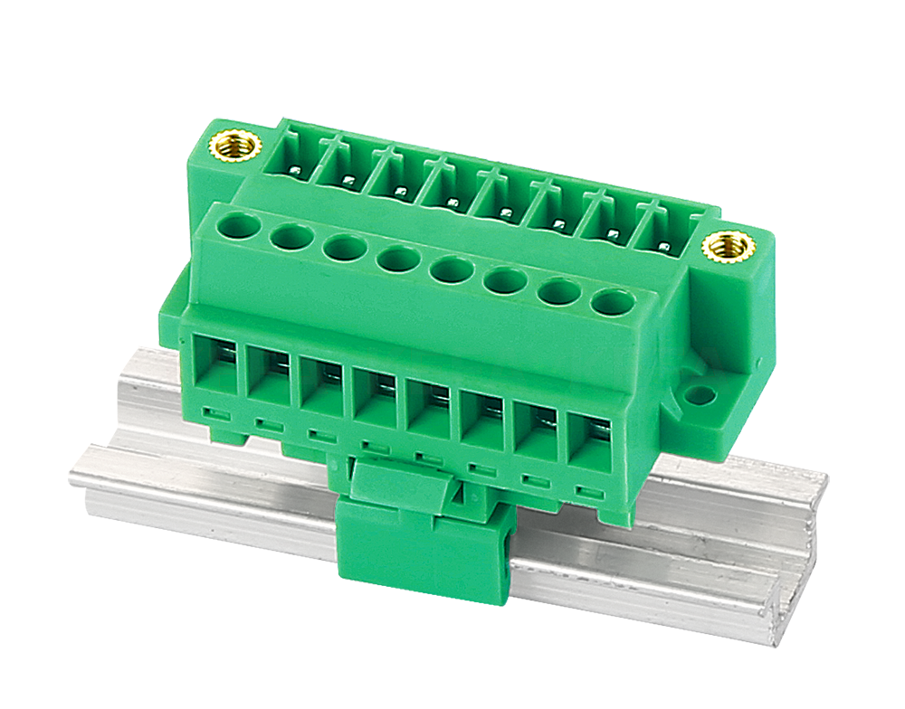 Din rail terminal block KF2EDG-VKM-3.81