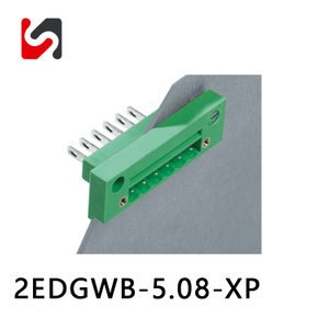 fornecedor de conector de bala f&ecirc;mea 2EDGWB-5.08 300V atrav&eacute;s de blocos terminais conect&aacute;veis ​​de parede com flange 2p-24p