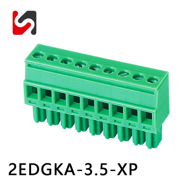 2EDGKA-3.5 300V Pluggable Terminal Blocks with flang manufacturer hot sale for wire connect