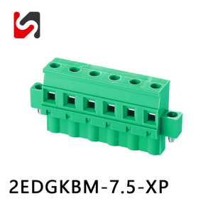 2EDGKBM-7.5 300V 10A high quality Pluggable Terminal Blocks 7.5MM pitch