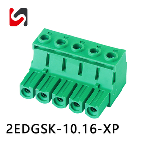 Shanye Marke 2edgsk-10.16 600V 65A gute Qualität Big Current 10.16mm Steckabler-Klemmenblöcke weiblich mit UL-Versorgung