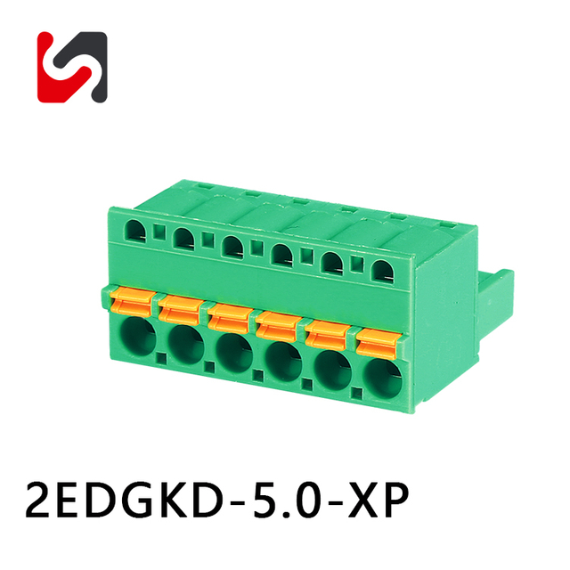 Hersteller von Kabelklemmenblöcken 2EDGKD-5.0 300 V 5,0 mm 5,08 mm Rastermaß, steckbarer Klemmenblockstecker 